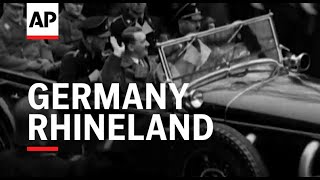 Germany Rhineland - 1936 Movietone Moment 29 March 2024
