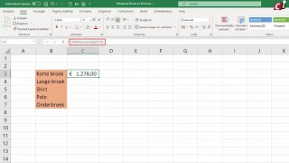 Excel - 3D-Referenties Gebruiken