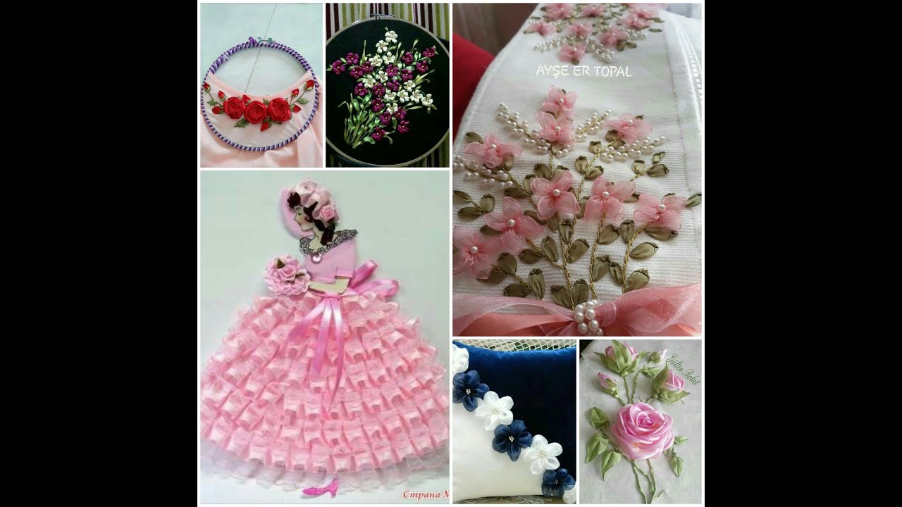 Ribbon embroidery  youtube Ribbon embroidery  youtube
