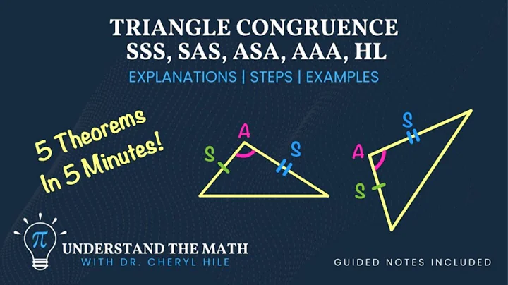 Master Triangle Congruence Theorems: SSS, SAS, ASA, AAS, HL Explained