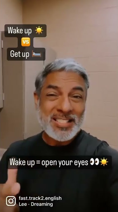 Wake up 🆚 get up #grammar #englishstream #speakenglish #studyenglish #inglés #learnenglish #english