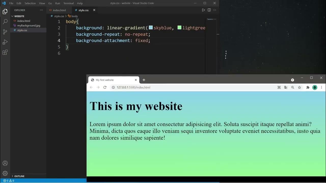 CSS background image tutorial - YouTube
