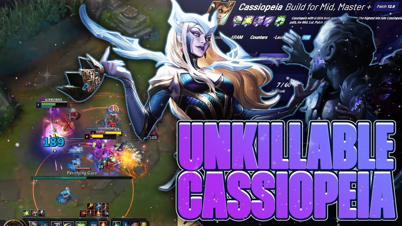 Tank Cassiopeia Is UNKILLABLE And Does INSANE Amount Of Damage! YouTube