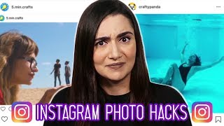 Trying Clickbait Photo 'Hacks' From Instagram