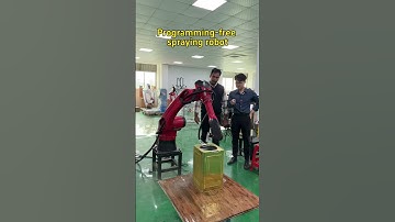 painting robot arm span 1.5m and load 10kg. #industrial robot #six-axis robot #factory #painting