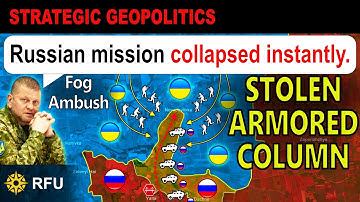 Ukrainians ambush in the fog and capture surviving Russian vehicles after river crossing