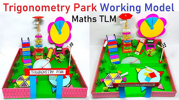 trigonometry park working model - maths project - tlm - simple and easy steps | craftpiller - 3d