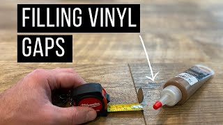 Gapping Vinyl Plank  Attempted Repair with Roberts Putty