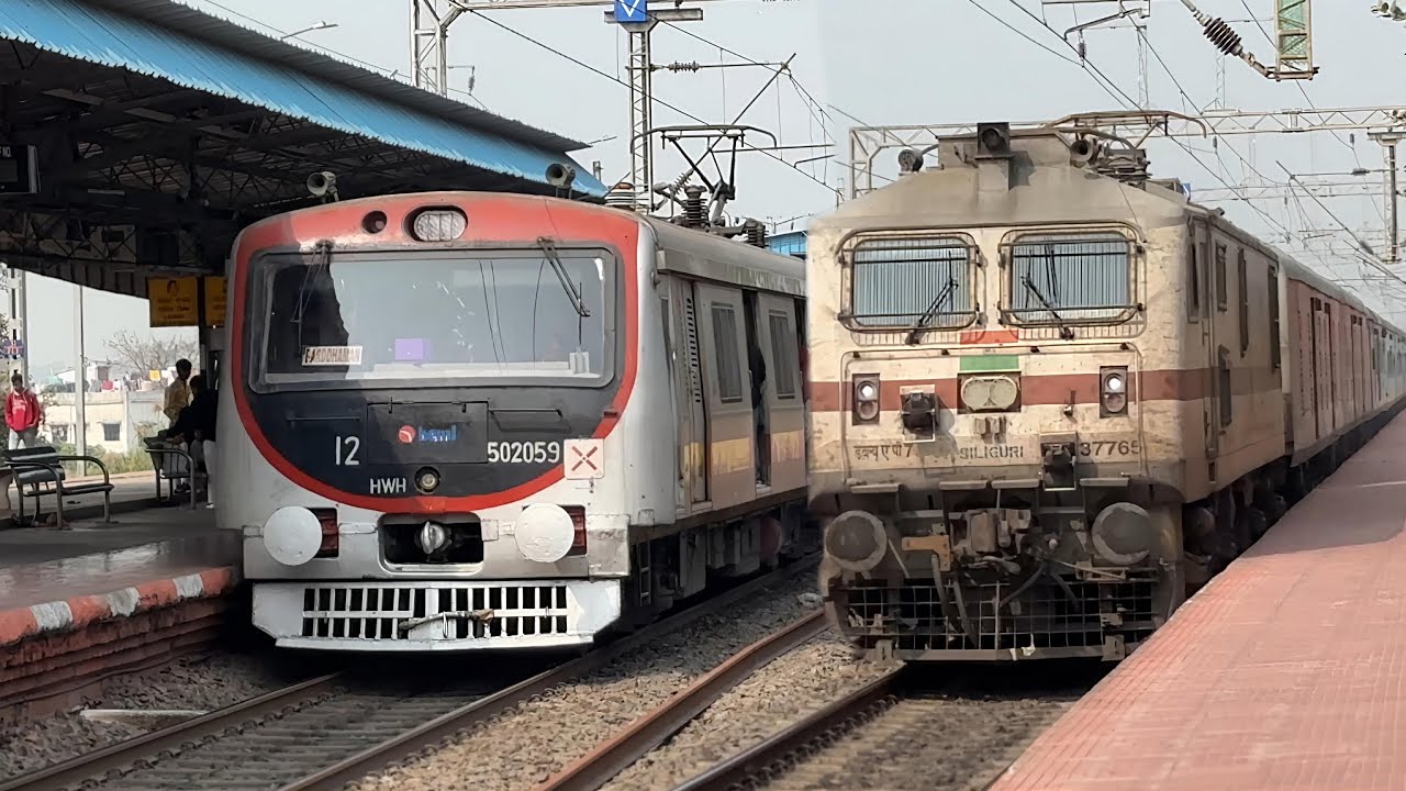 Most Unique & Colourfull EMU Trains and Express Train Back to Back Sporting