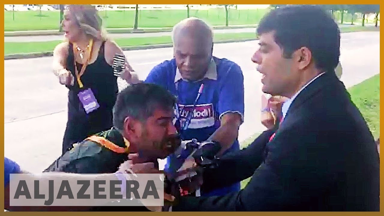 Al Jazeera cameraman attacked at Howdy Modi event in Texas