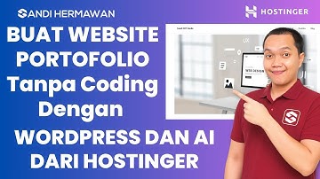 Cara Membuat Website Tanpa Coding Portofolio Dengan Wordpress dan AI dari Hosting Hostinger