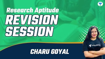 08:30 AM - Crack JRF 2021 | Research Aptitude by Charu Goyal | Revision Session