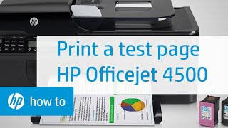 Printing a Test Page | HP Officejet 4500 Wireless All-in-One (G510n) | HP -