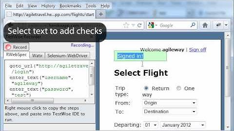 TestWise Feature - Recording