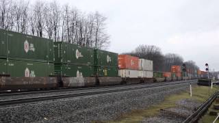 Norfolk Southern stacker at Cresson, PA 4/11/14