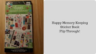 Happy Memory Keeping Sticker book flip through