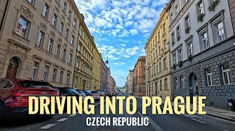 Driving into Prague | Capital of the Czech Republic