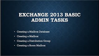 Exchange 2013 Basic Tasks screenshot 3