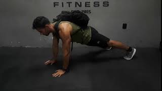 Backpack Plank Hip Taps
