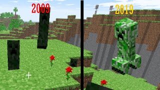 EVOLUTION OF THE MINECRAFT CREEPER 2009-2019 (READ DESC)