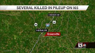 9 children and one adult dead after pileup crash on I-65 in Butler County, Alabama