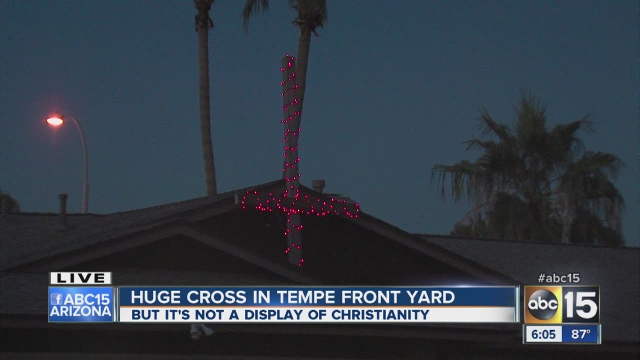 Satanic cross stirs Arizona neighborhood