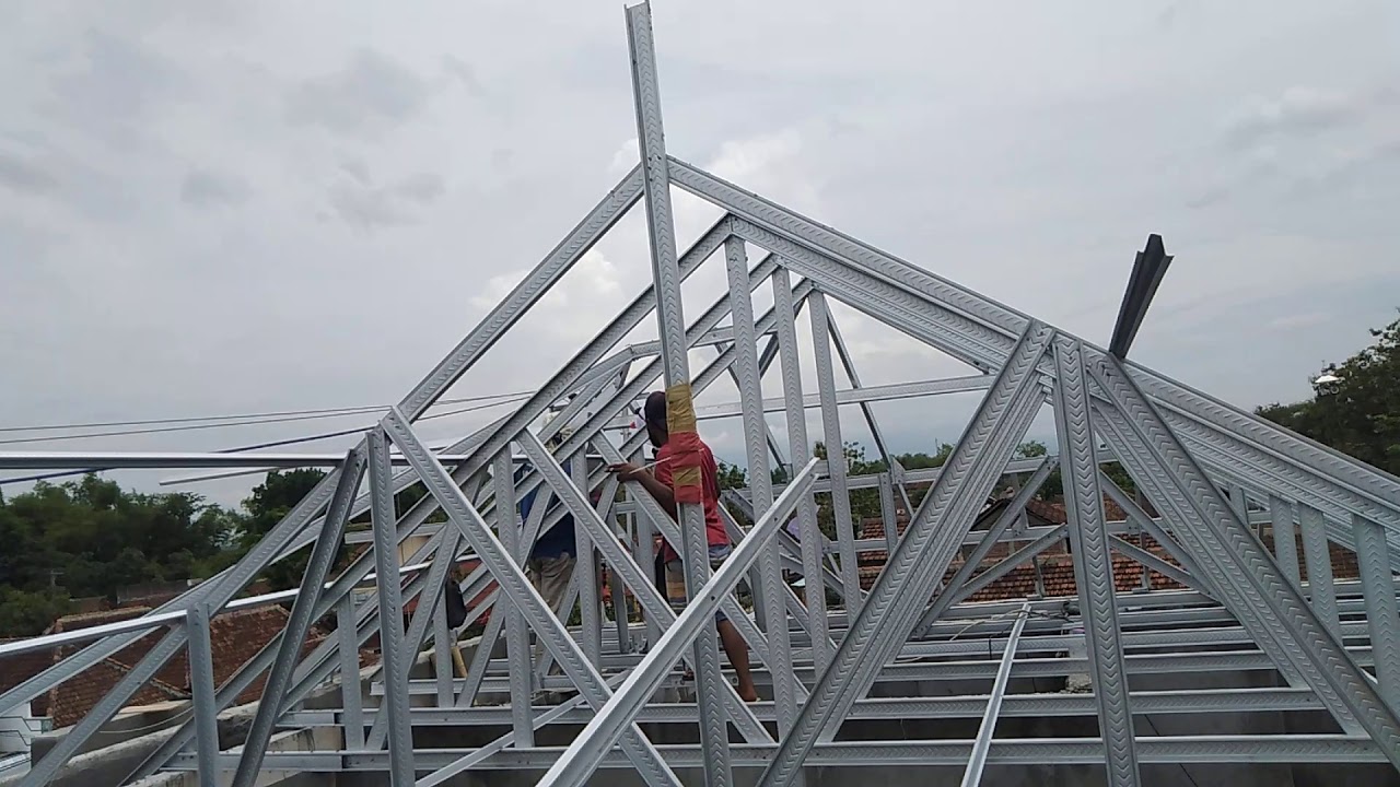 Rangka baja ringan..087758228356 - YouTube