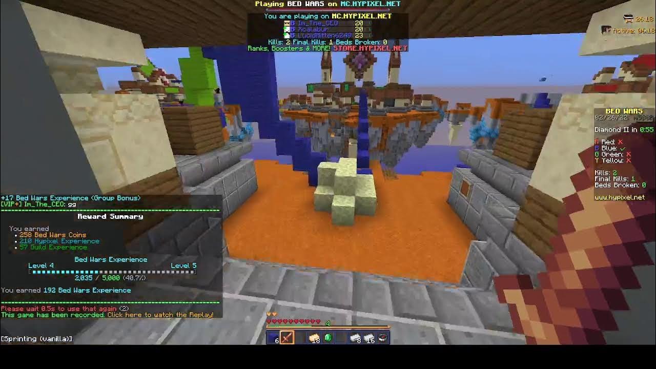 grinding master mode for cata xp bed wars after(Hypixel skyblock) YouTube
