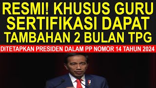 Hore! Presiden tetapkan guru sertifikasi diberikan tambahan 2 bulan tunjangan sertifikasi 2024