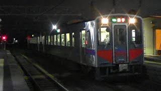JR山陰本線 直江駅に普通列車米子行き到着
