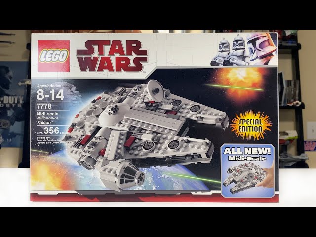 LEGO Star Wars 7778 Midi-Scale Millennium Falcon 2009 Set Review! - YouTube