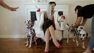 Behind The Scenes Of Cruella De Vil With Puppies