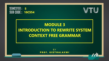 VTU ATC 18CS54 M3 L1 CONTEXT FREE GRAMMAR txt