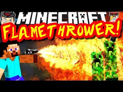 Minecraft Epic Flamethrower Mod - 