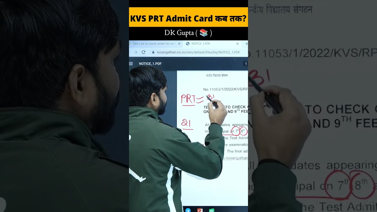 KVS PRT Admit Card 2023? 
