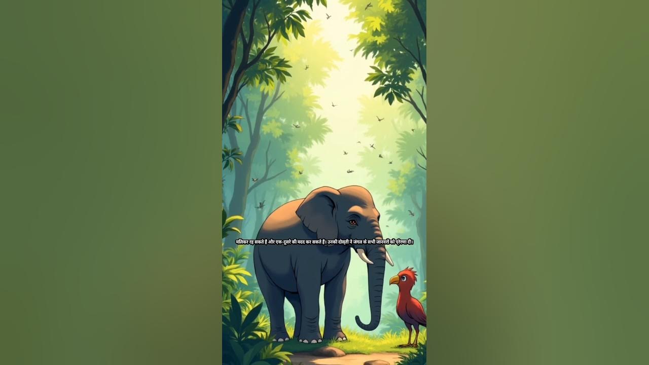 "नन्ही चिड़िया और भारी हाथी Unexpected Friendship That Will Melt Your