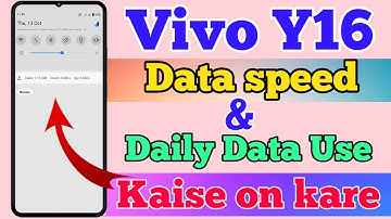 Vivo Y16 Me Daily Data Use & Data Speed Setting Kaise On Kare // How To Show Daily Data Use Setting