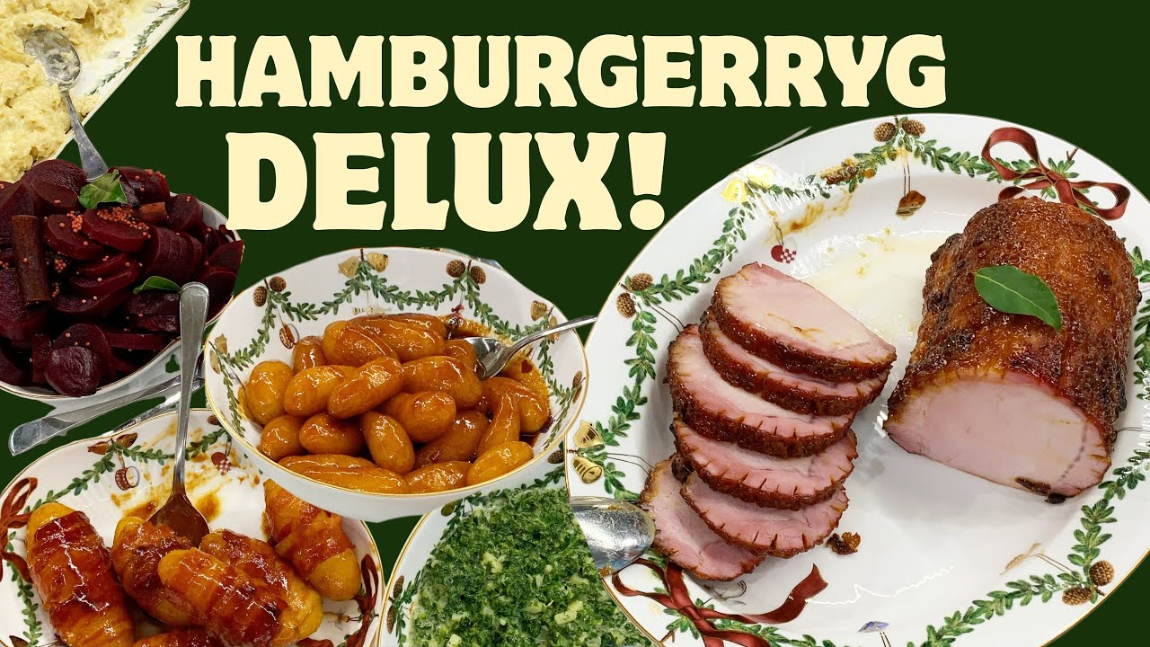 jeg laver Glaseret hamburgerryg med grønlangkål tl nytår!