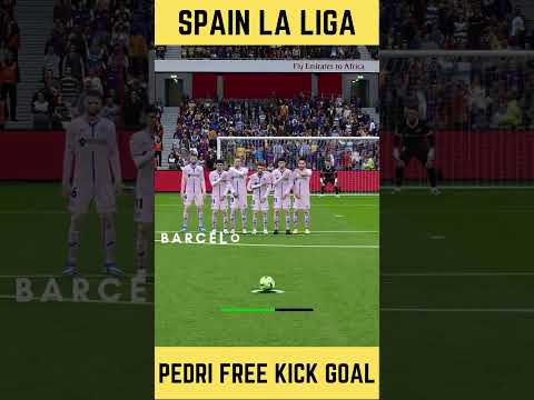 PEDRI FREE KICK GOAL/BARCELONA#shorts