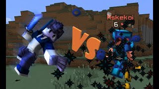 LUCKYTERU VS ASKEKOI 1V1 UHC MEETUP RINAORC