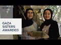 Palestinian sisters win Earth Prize turning rubble into bricks