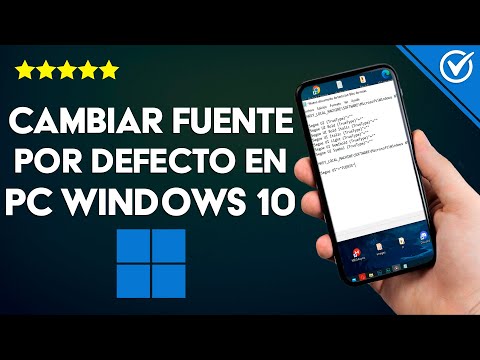 ¿Cómo cambiar en tu PC WINDOWS 10 la fuente por defecto sin usar programas?