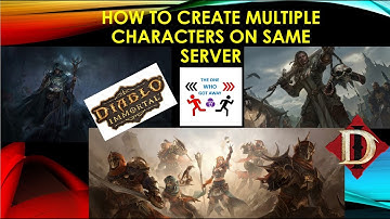 Diablo Immortal: How to create multiple characters on the SAME server