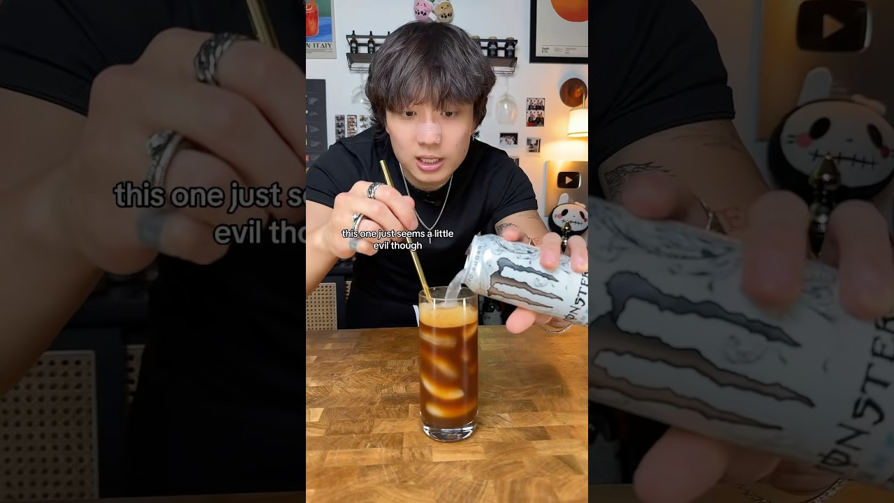 Espresso and White Monster 