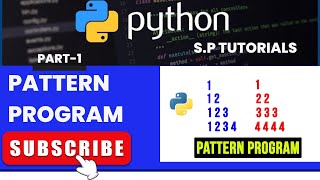 Floyd's Triangle || Pattern Program in Python ||S.P Tutorials ||