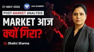 BAZAAR GIR GAYA! 📉 Nifty Crash Explained | Post Market Analysis | 21 May 2026#aocacademy