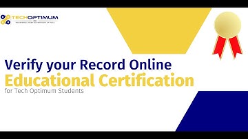 How to Verify Your Educational Certificate/Record Online | Tech Optimum