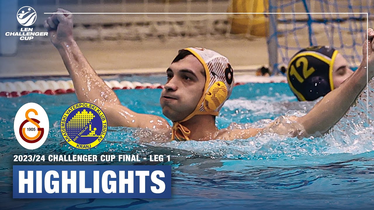 Galatasaray SK vs AVK Triglav Kranj Highlights | Challenger Cup Men Final Leg 1 | European Aquatics