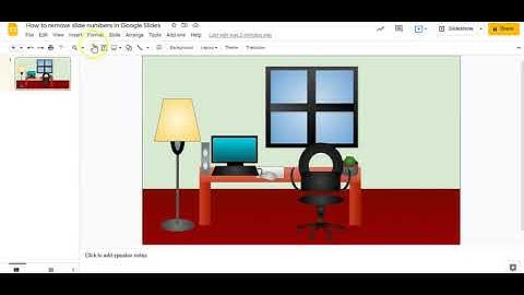 How to remove slide numbers in Google Slides