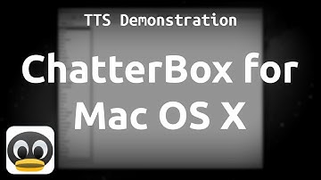 (TTS Demonstration) ChatterBox for Mac OS X (All Voices)